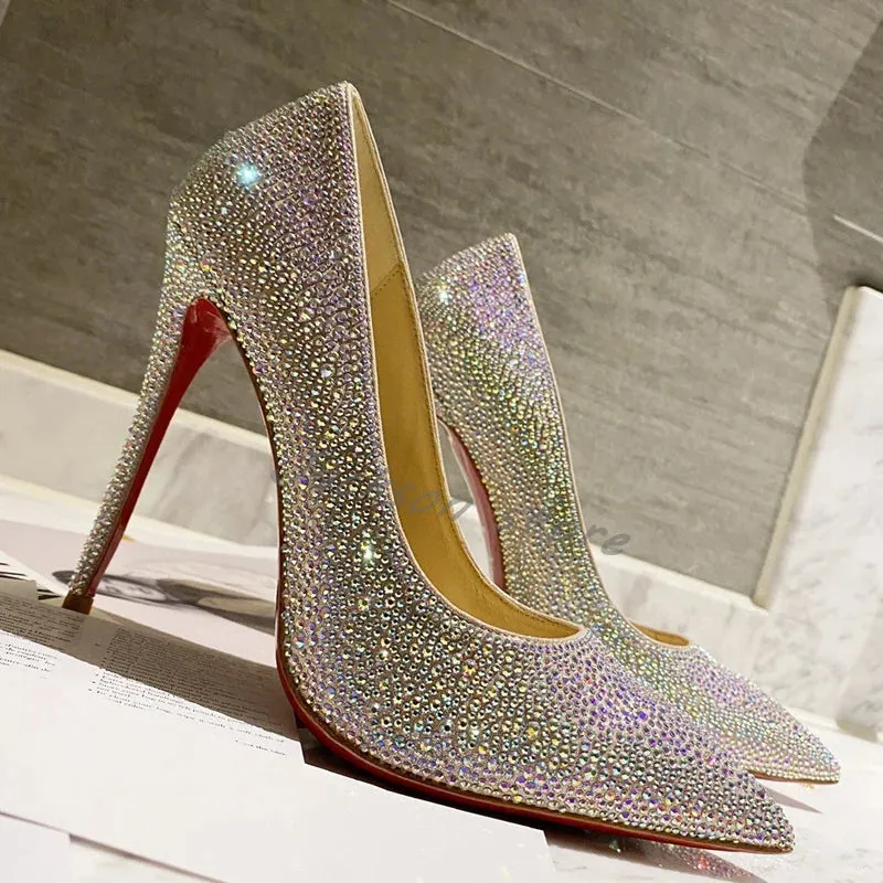 Funki Buys | Shoes | Women's Luxury Rhinestone Wedding Shoe