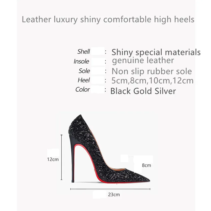 Funki Buys | Shoes | Women's Sparkly Red Bottom High Stilettos