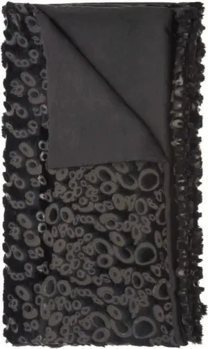 Fur N9510 Black Throw Blanket