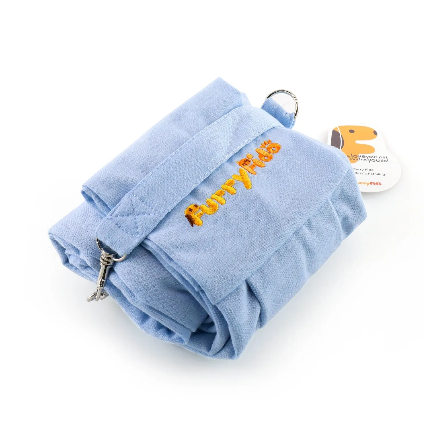 Furry Fido Classic Pet Sling - Blue