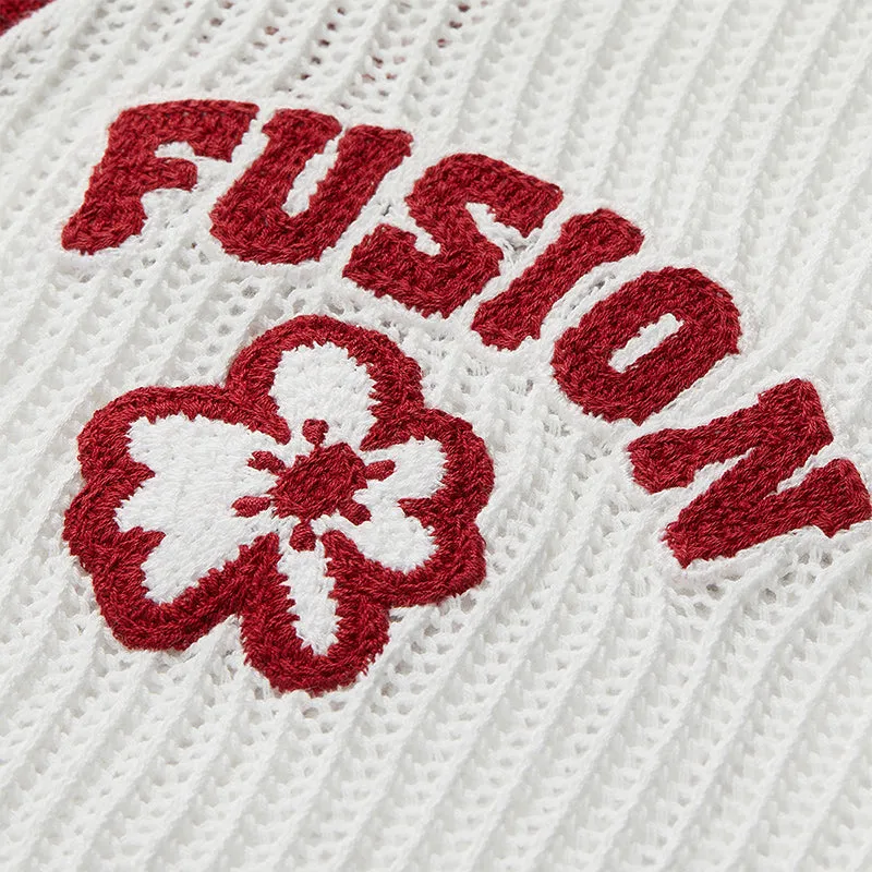 FUSION INLINE CULTURE 2 CAMPUS RHAPSODY Women Cardigan (White)