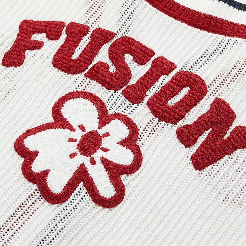 FUSION INLINE CULTURE 2 CAMPUS RHAPSODY Women Cardigan (White)