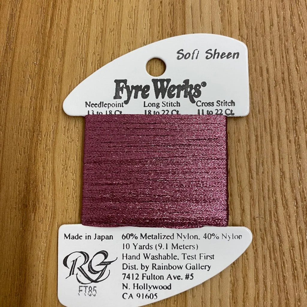 Fyre Werks Soft Sheen FT85 Cashmere Rose