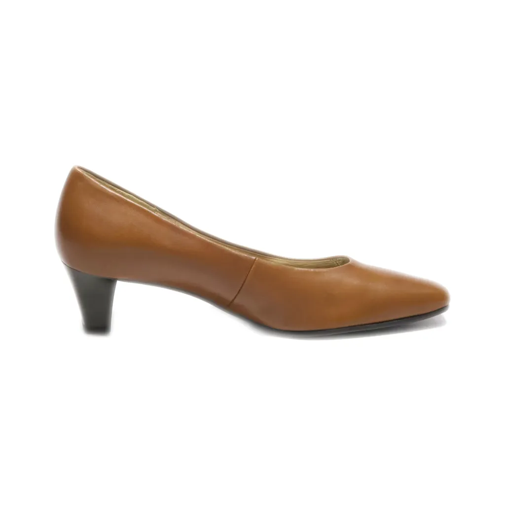 Gabor Mid-Heel Shoes Leather Brown Colour For Women