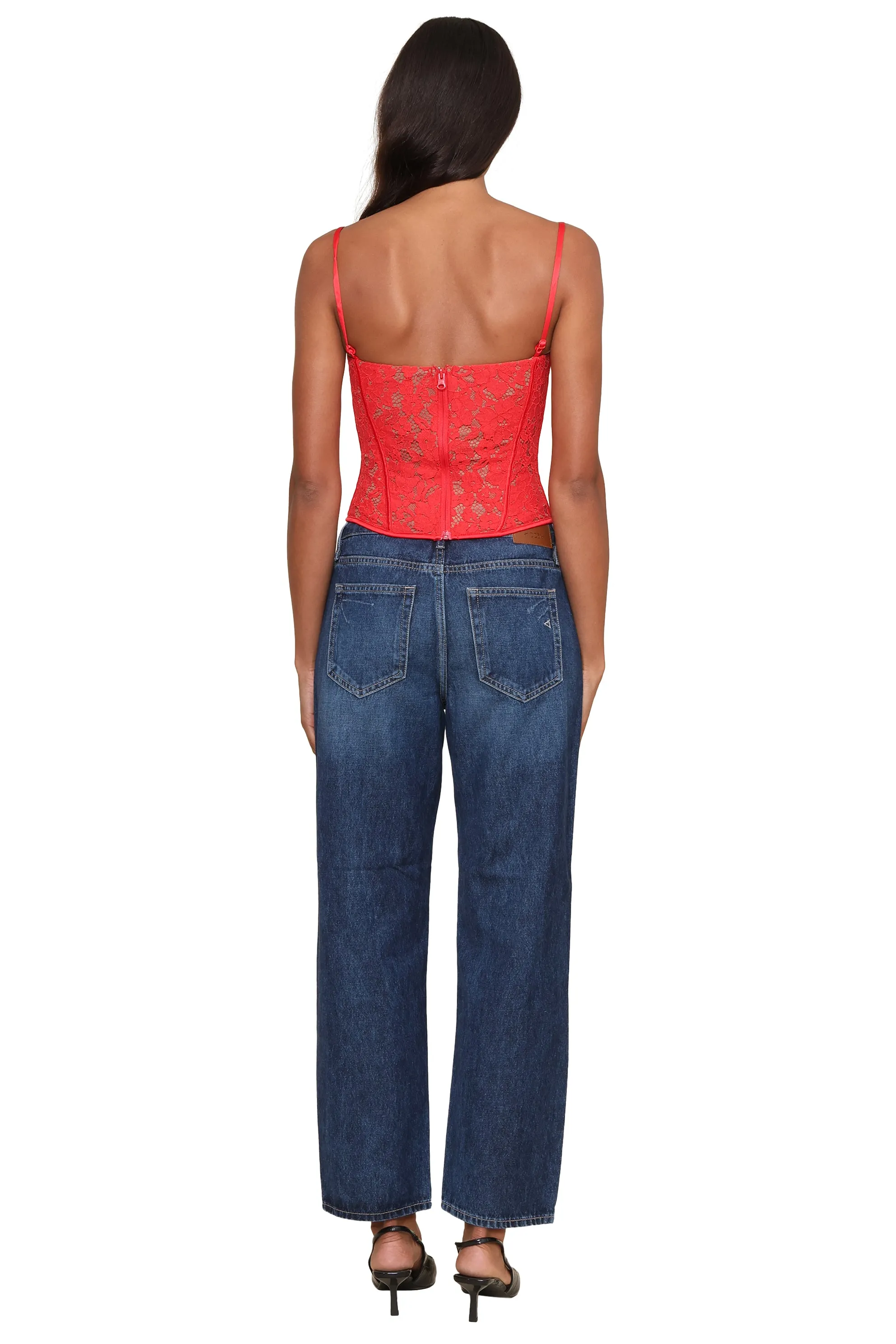 Gabriela Mesh Bustier Top