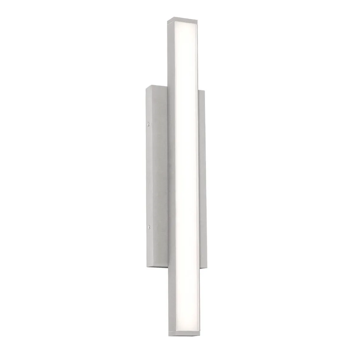 Gale 24 in. LED Outdoor Wall Sconce 1000 lumens 3000K Emergency Battery Included Gray Finish
