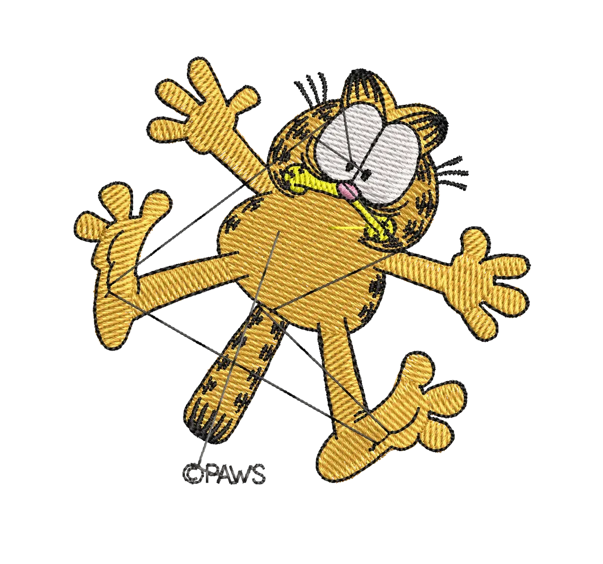 Garfield 10 - Embroidery Design