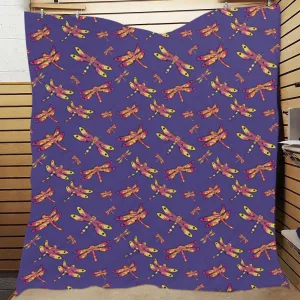 Gathering Purple Quilted Comforter 70"x80"
