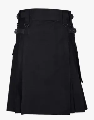GAULTIER BLACK UTILITY KILT LAUTREAMONT