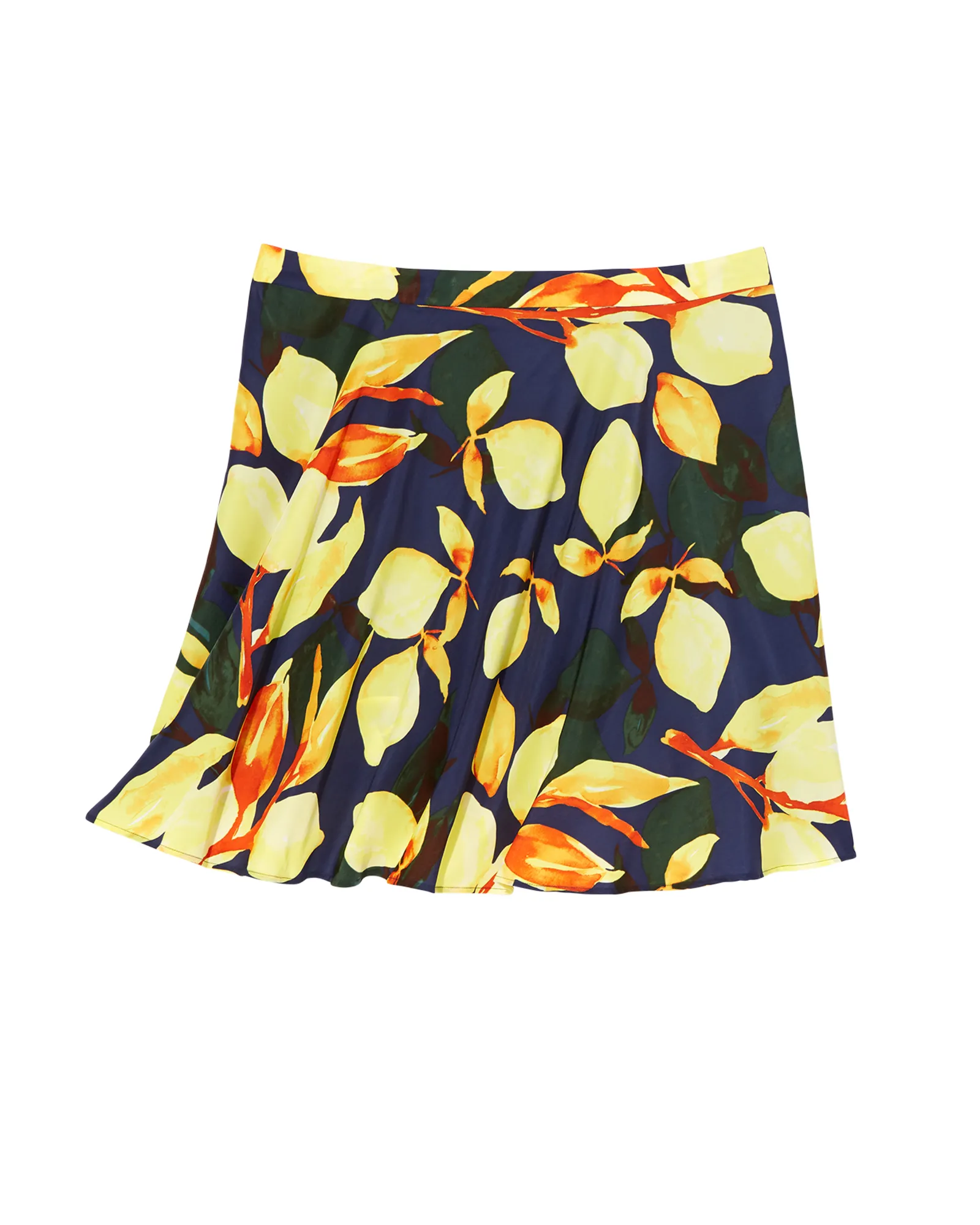 Geneva A-Line Skirt | Navy / Yellow