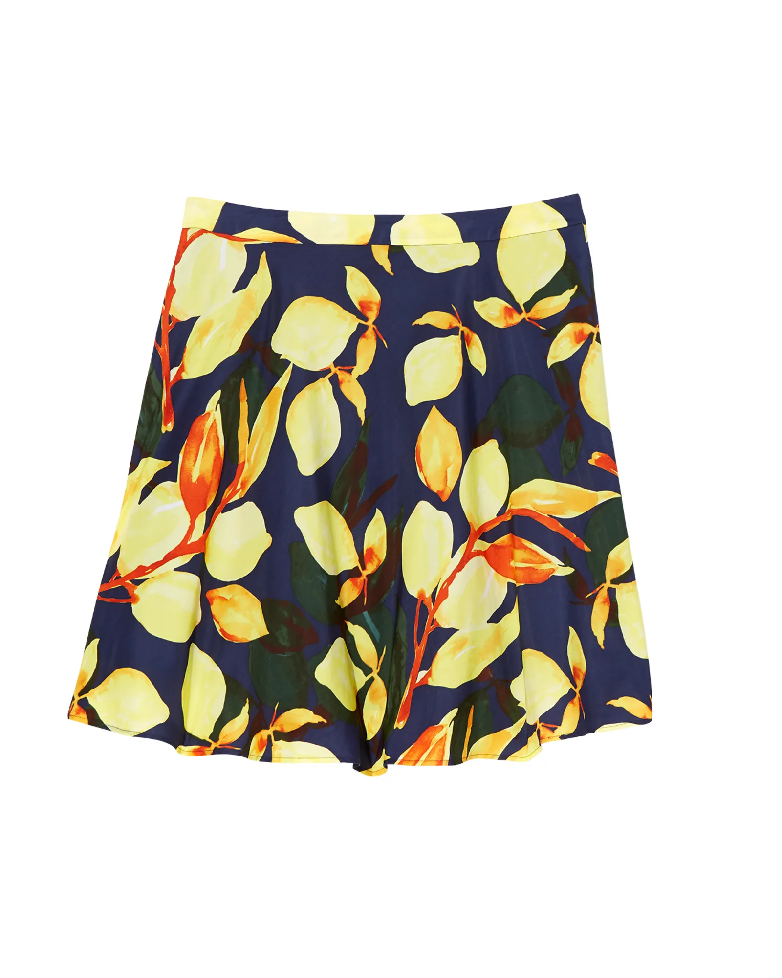 Geneva A-Line Skirt | Navy / Yellow