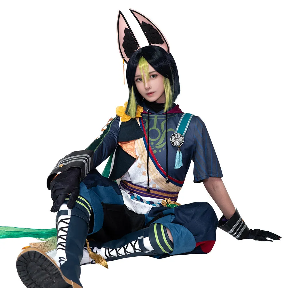 Genshin Impact - Tighnaria Cosplay Costume Outfits Halloween Carnival Suit