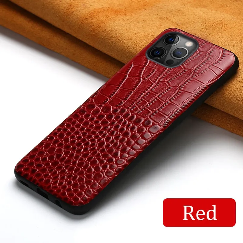 Genuine Leather Phone Case For Apple iPhone