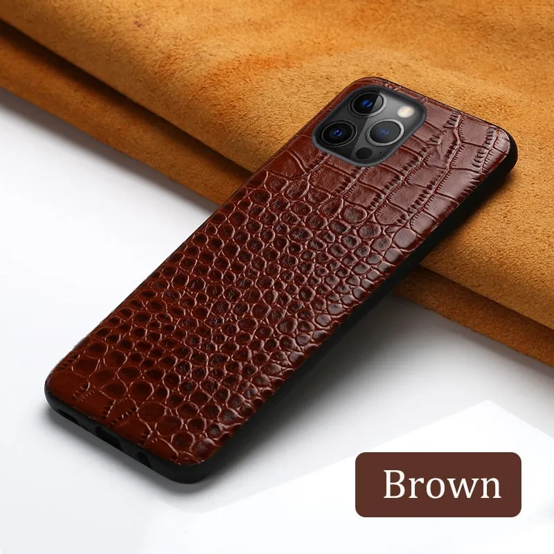 Genuine Leather Phone Case For Apple iPhone