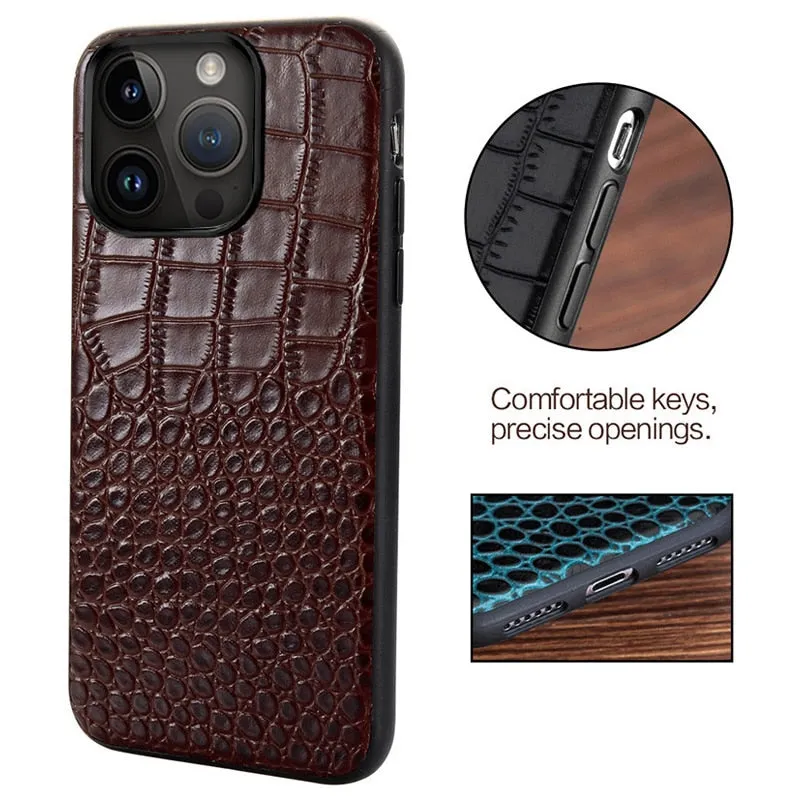 Genuine Leather Phone Case For Apple iPhone