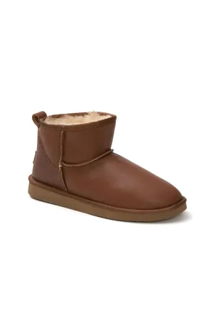 Genuine Leather Women's Mini Boots 191131 Taba