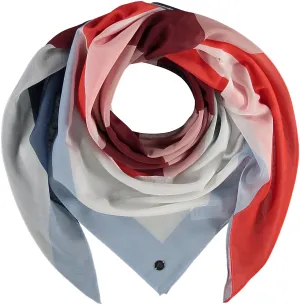 Geometric Sail Cotton Silk Square