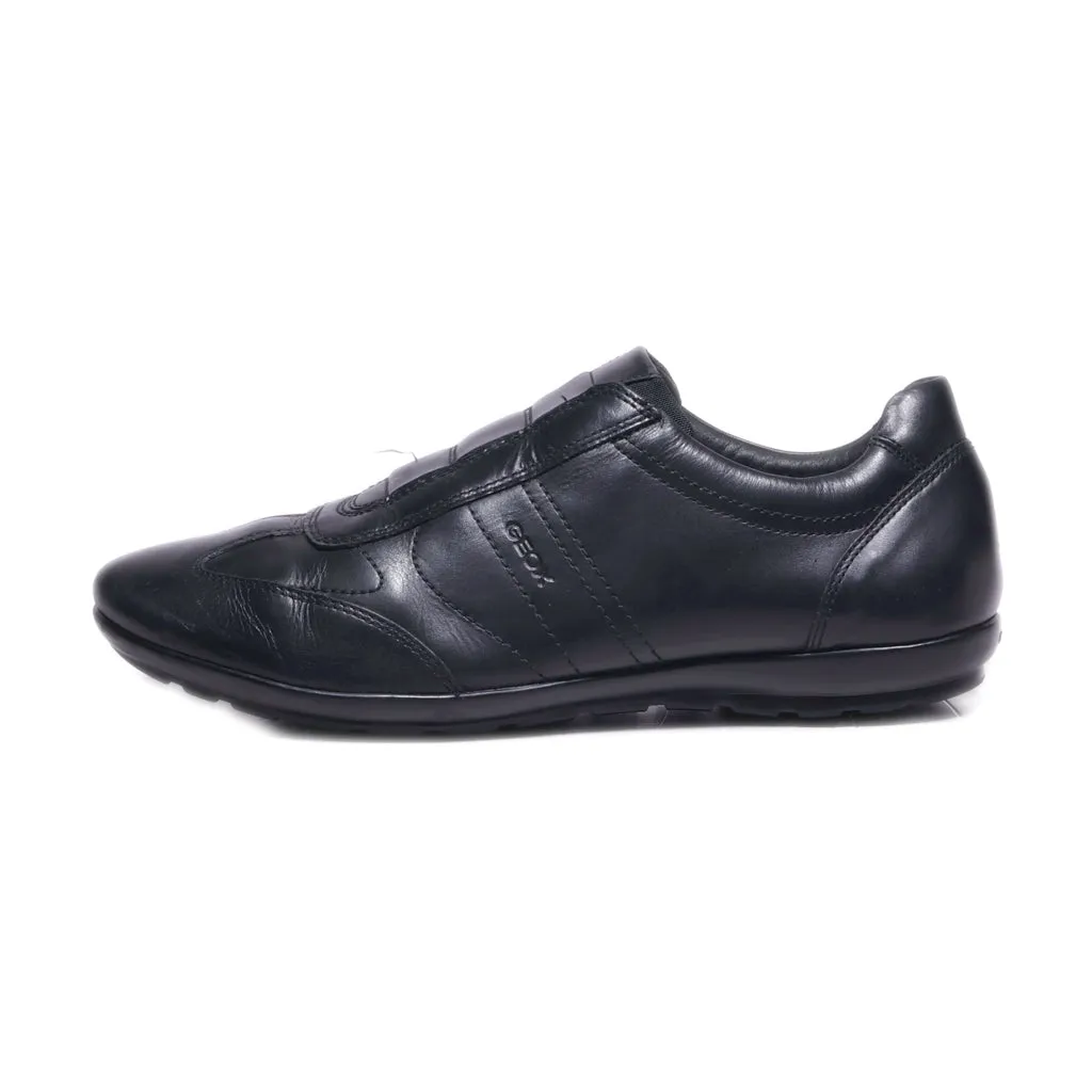 Geox Symbol Low-Top Sneakers Leather Black Colour For Men