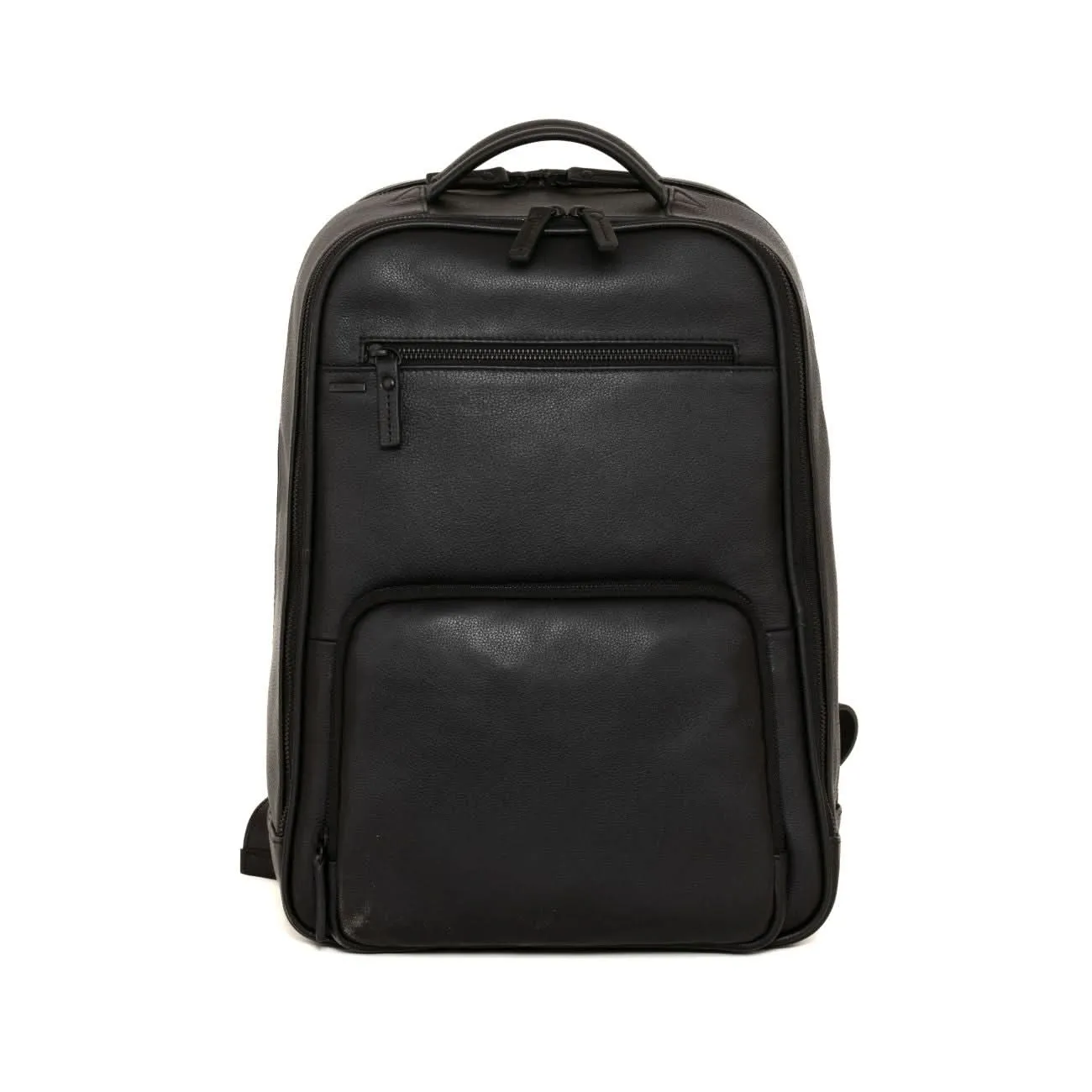 Gianni Conti Sab Leather Black Backpack