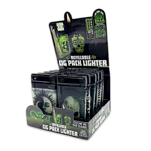 GID Cigarette Pack Thin Lighter - 12 Pieces Per Retail Ready Display 25284