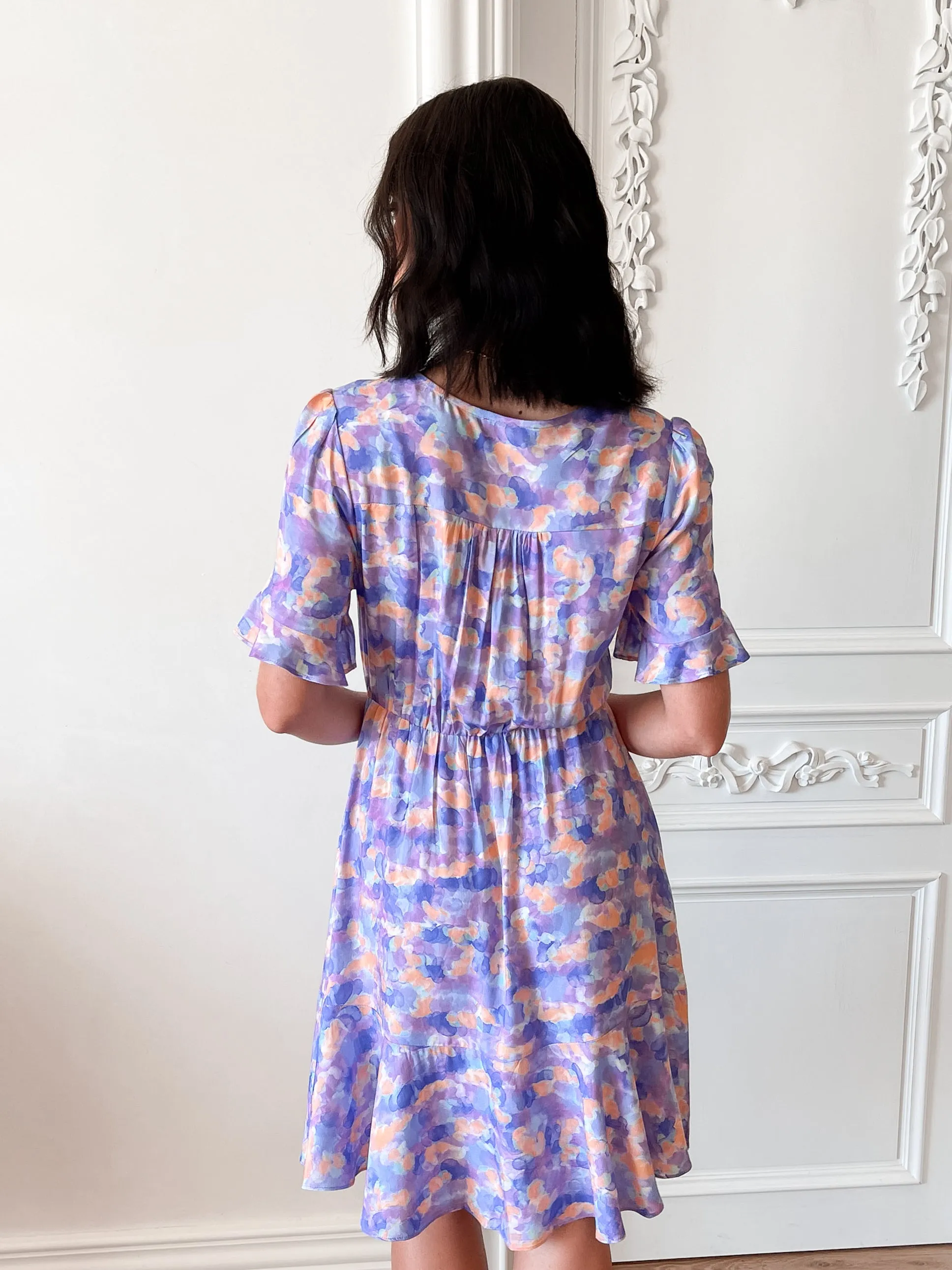 Gimlee Dress - Purple Print