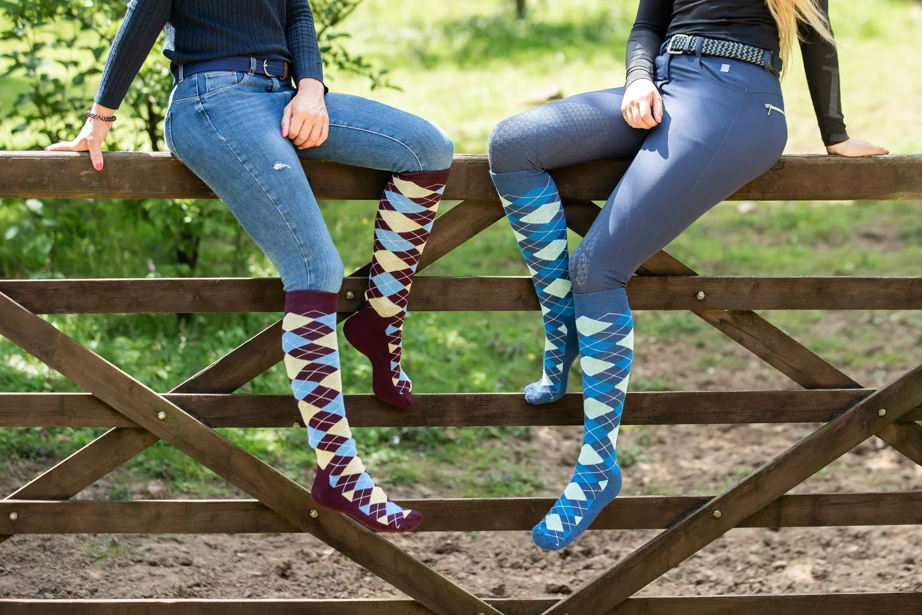 Ginger & Jardine Bamboo Argyle Pattered Socks - Kids
