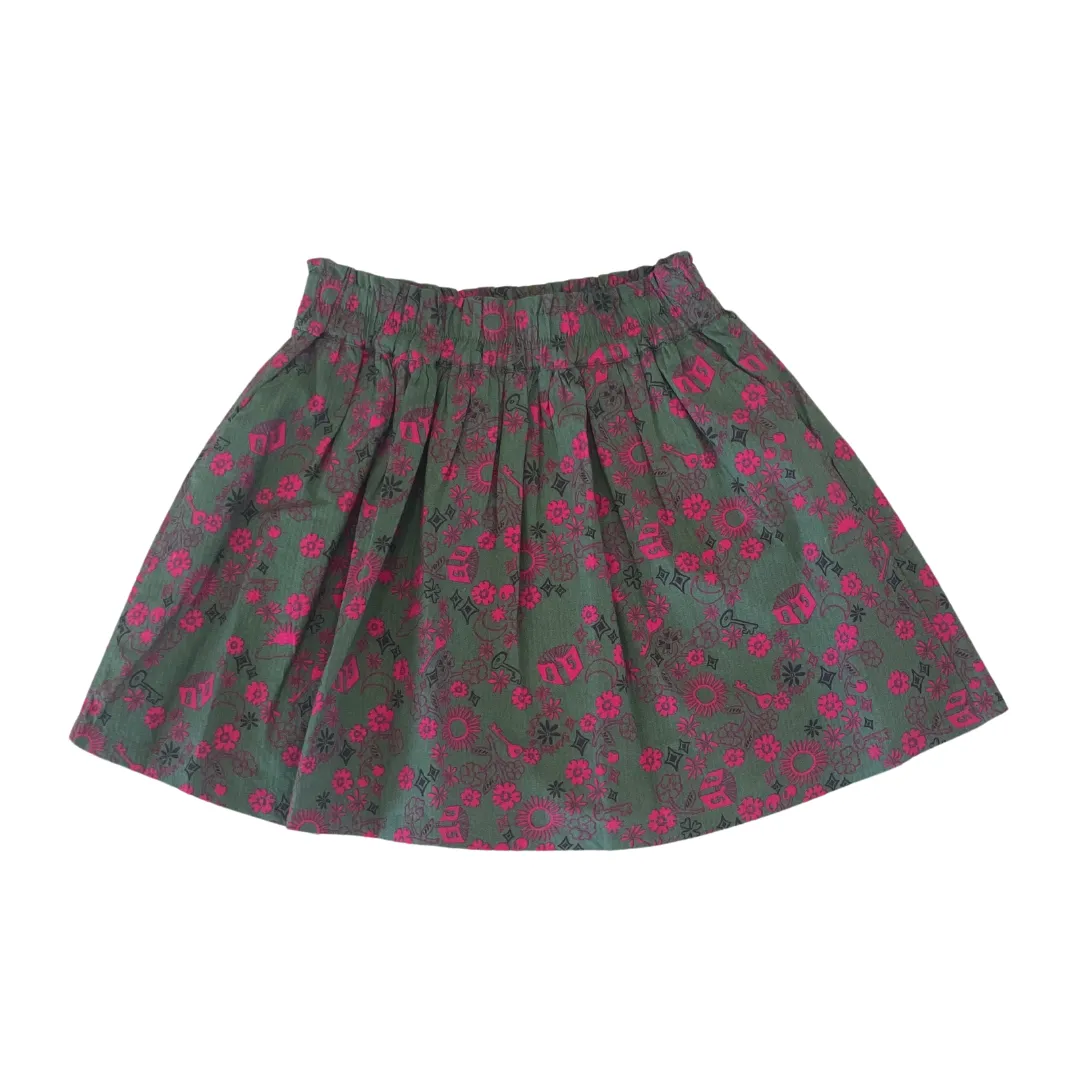 GIRL ALLOVER PRINTED SKIRT