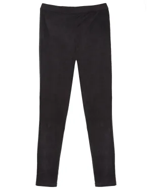 Girls' Micro Suede Comfort Stretch Leggings
