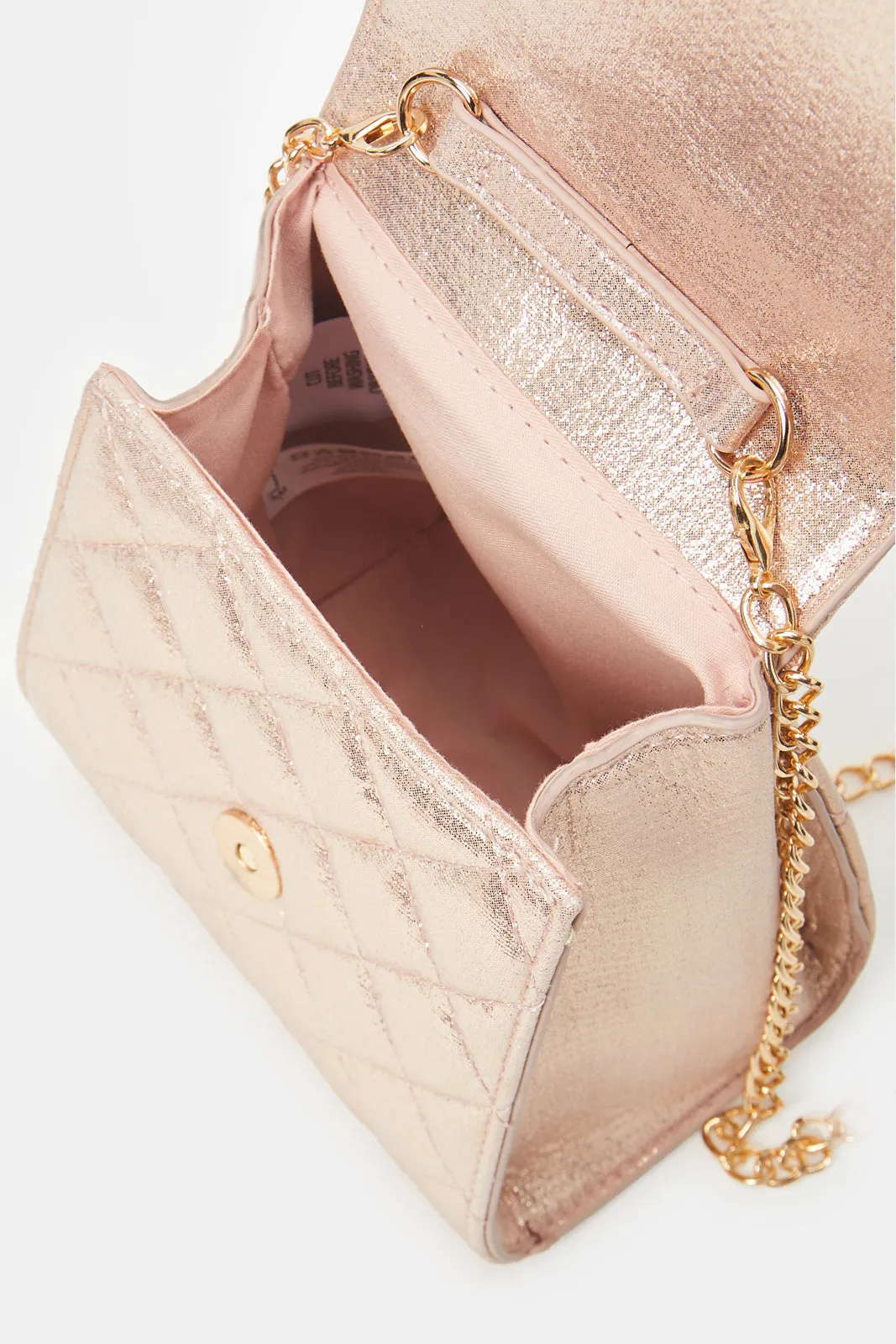 Girls Pink Embellished Day Bag