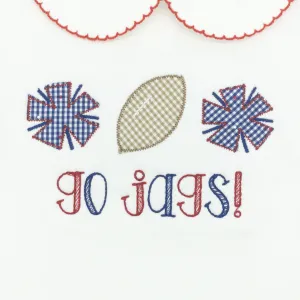 Girls "go jags!" Football Design