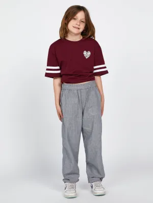 Girls Sunday Strut Pants - Black Stripe