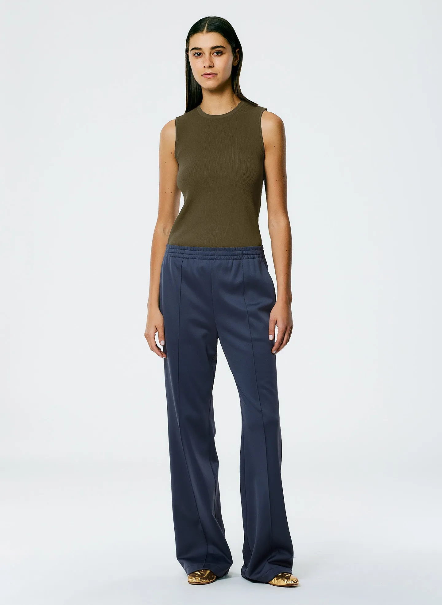 Giselle Stretch Sweater Circle Openback Tank