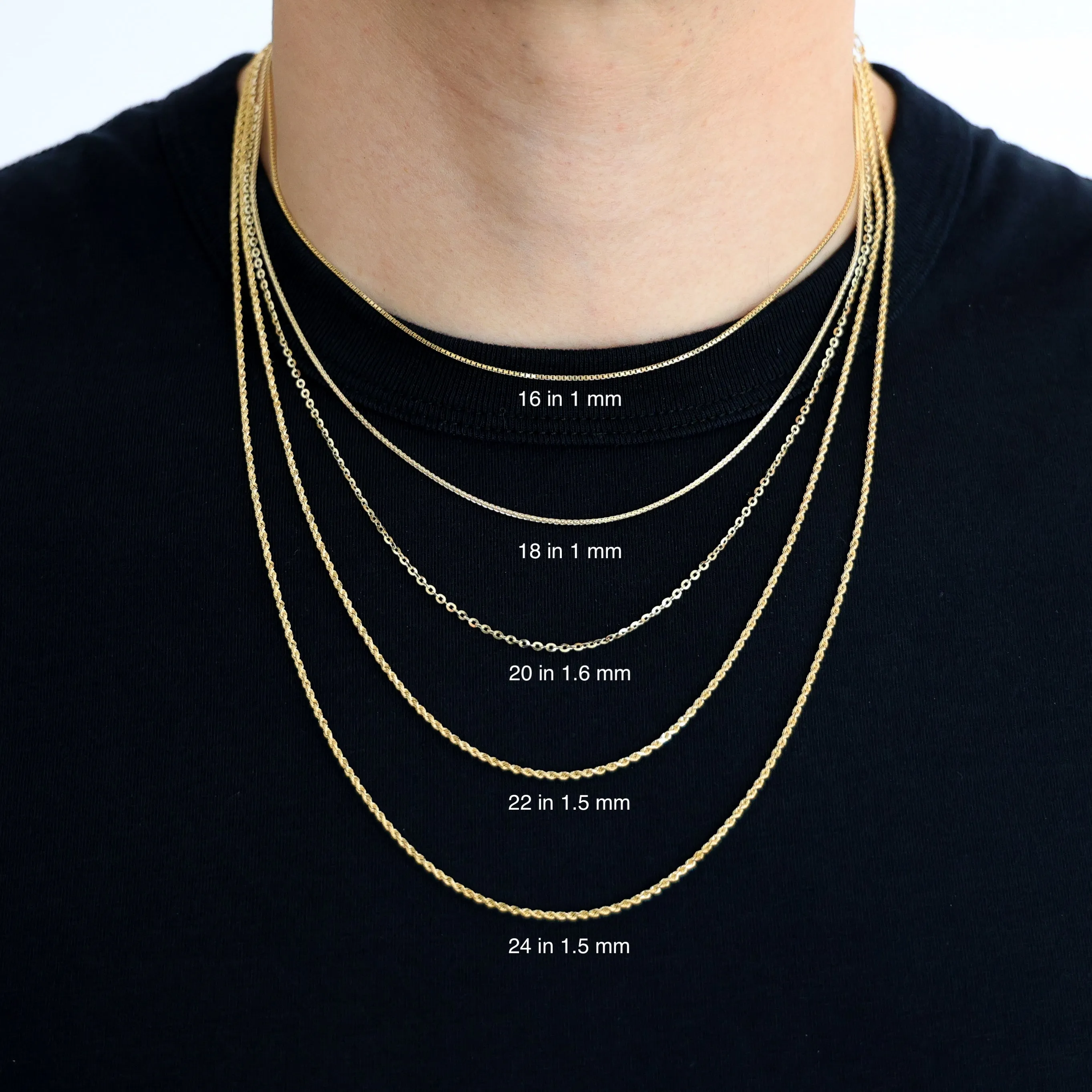 Gold Chinese Character Love Necklace Pendant Model-C1082