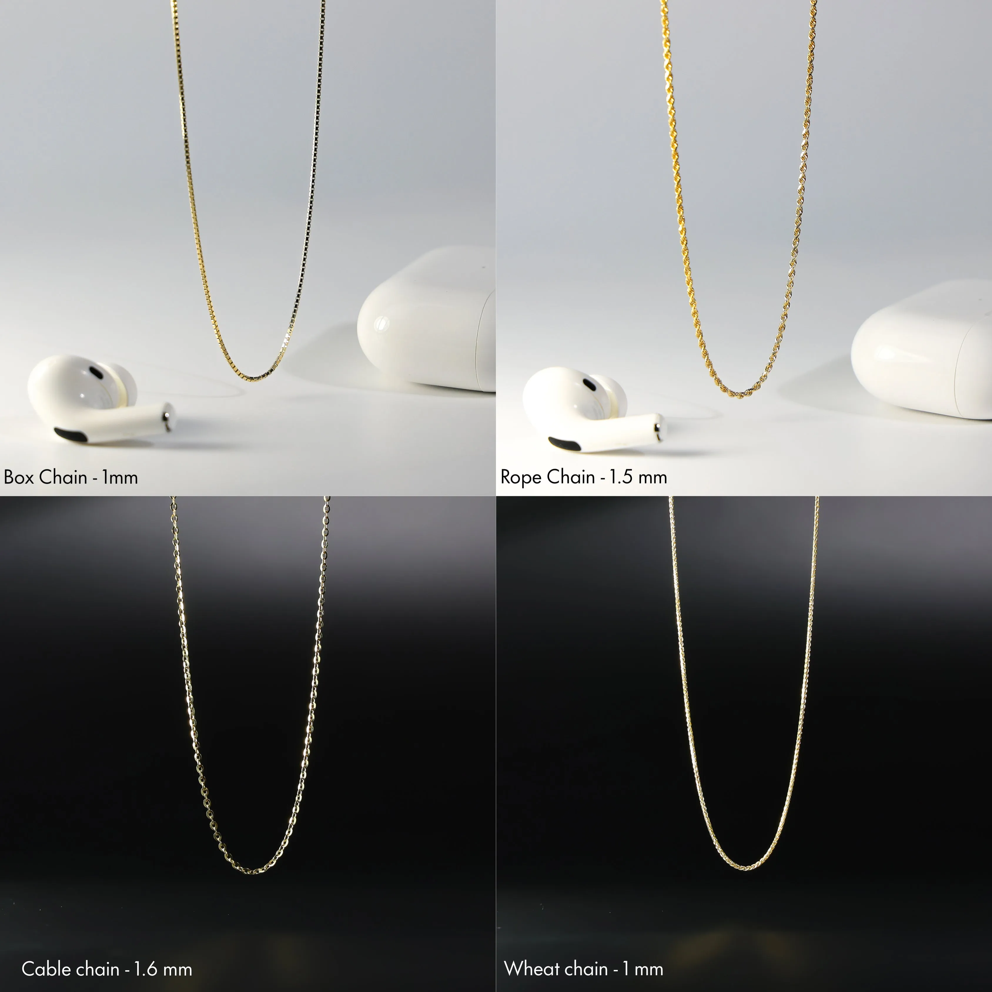 Gold Chinese Character Love Necklace Pendant Model-C1082