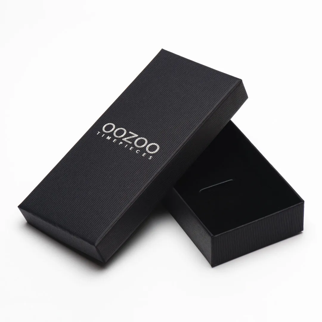Gold coloured OOZOO watch with beige leather strap - C20392