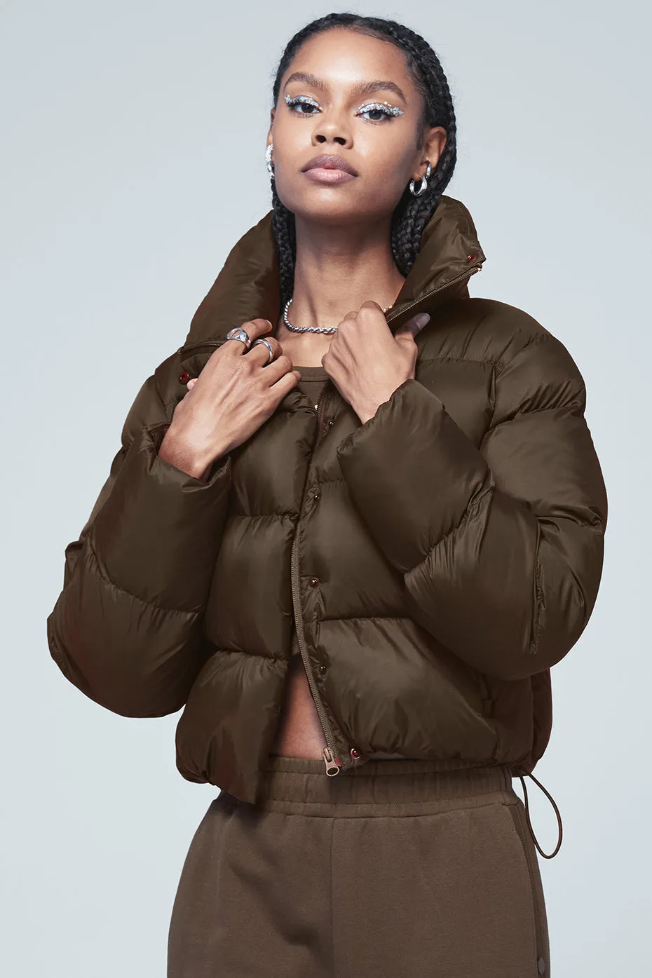 Gold Rush Puffer - Espresso