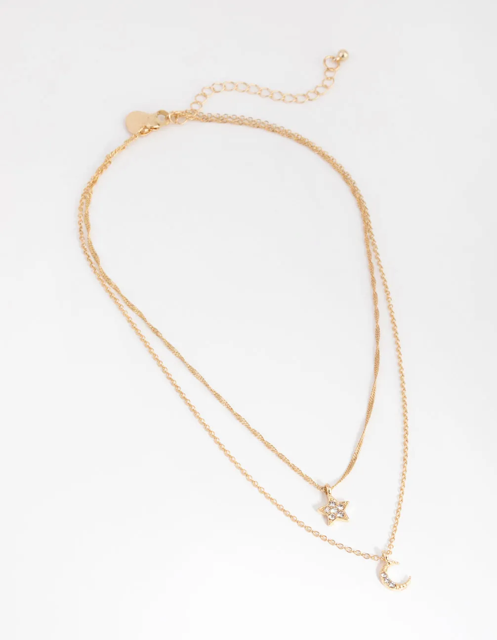 Gold Starry Night Charm Necklace