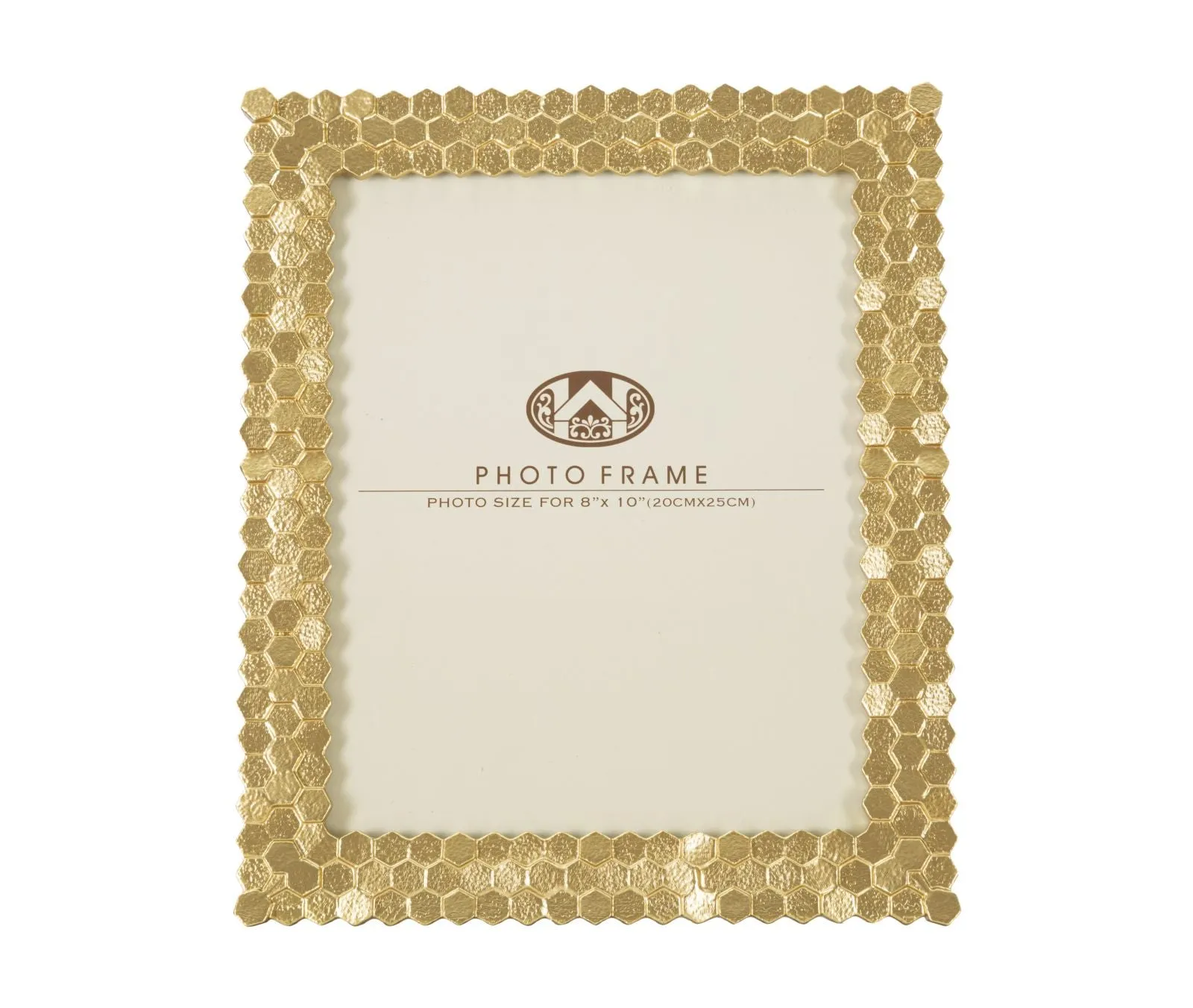 Golden Geometric Shiny Photo Frame