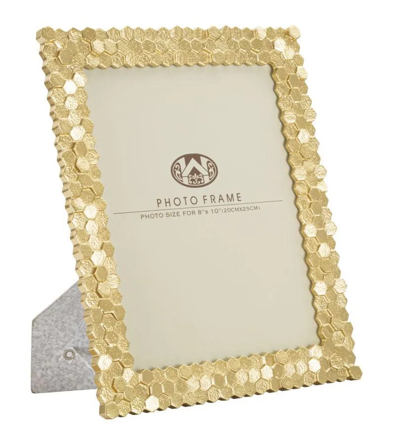 Golden Geometric Shiny Photo Frame