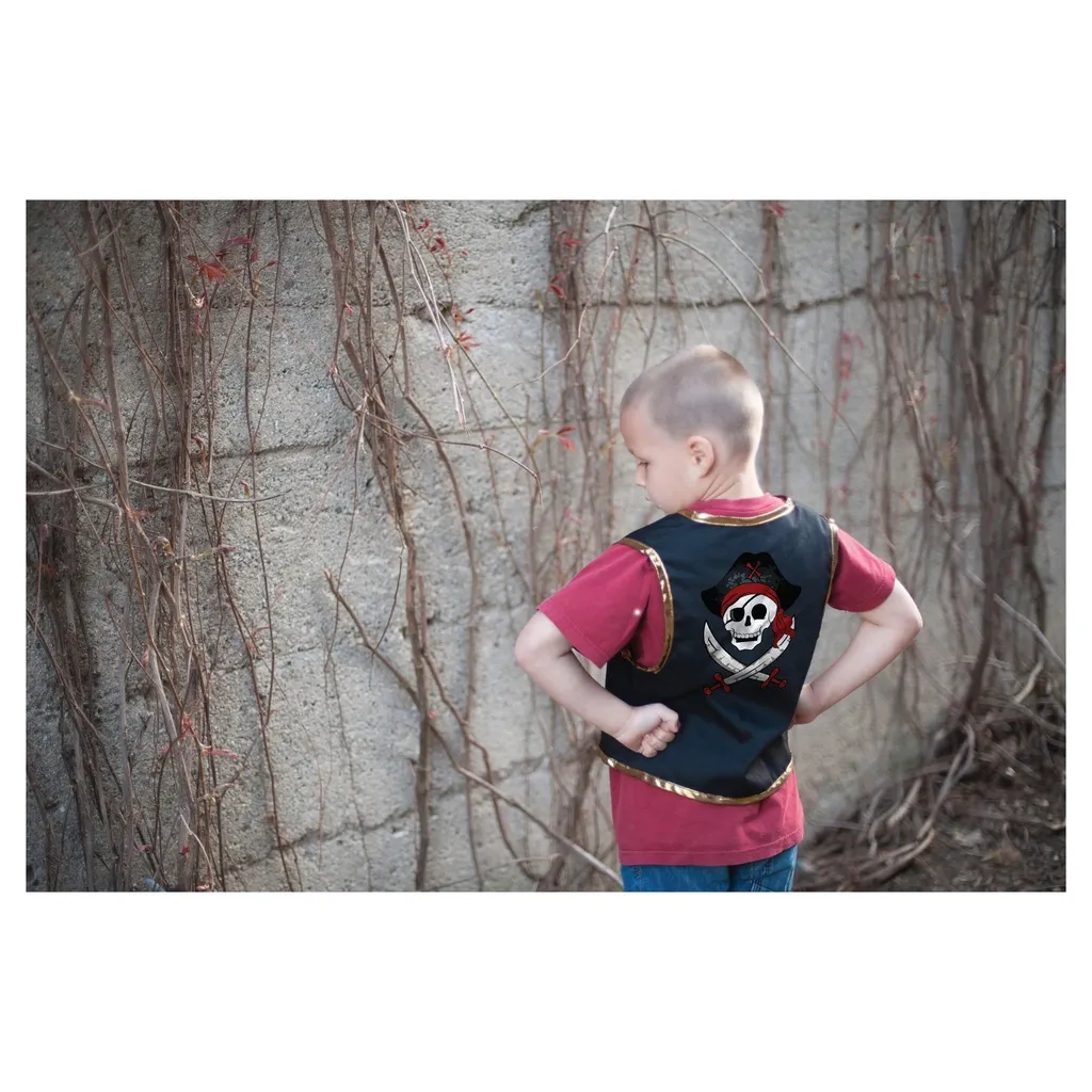 Great Pretenders Pirate Vest with Eye Patch (Size 4-7)