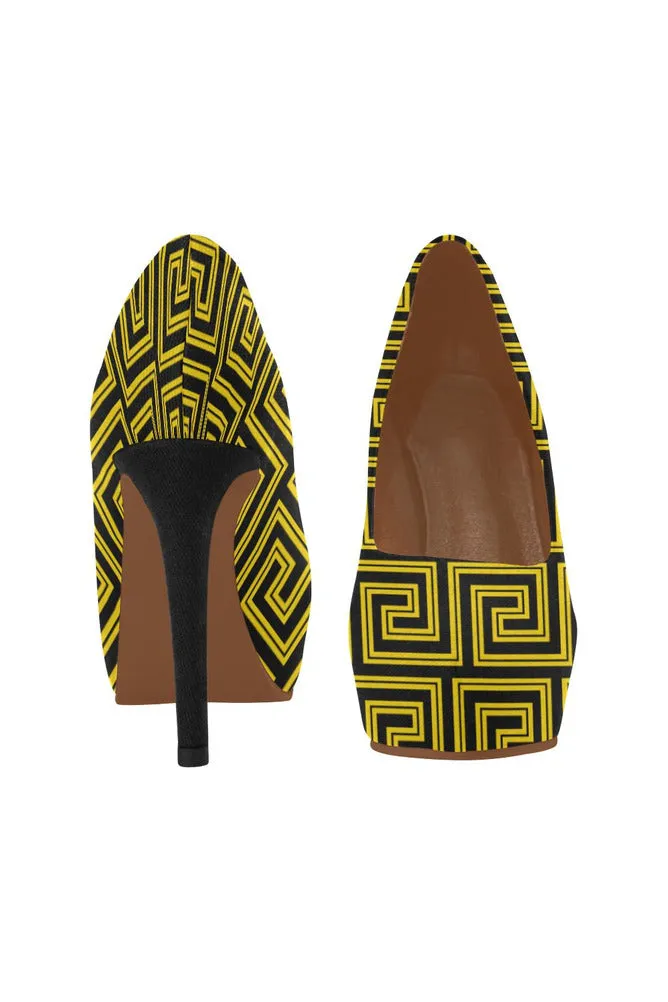 Greek Key Women's High Heels