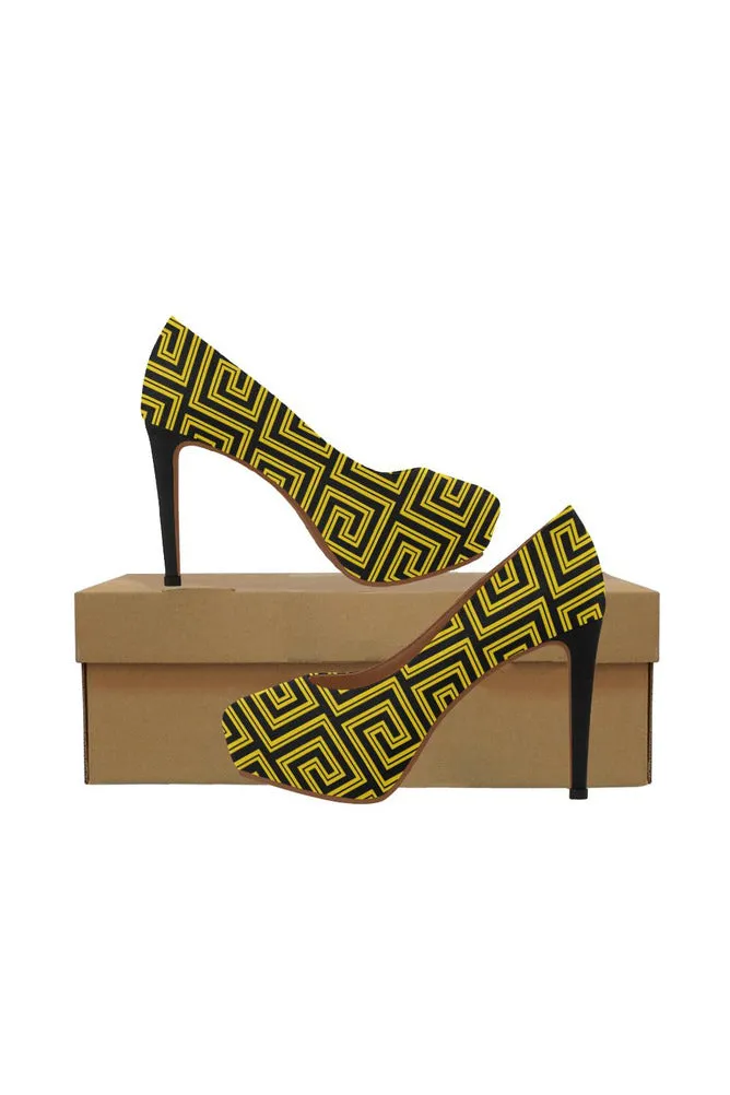 Greek Key Women's High Heels