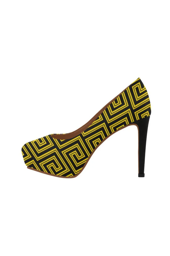 Greek Key Women's High Heels