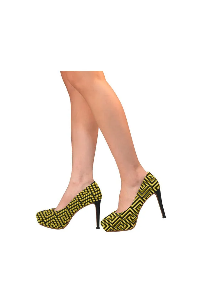 Greek Key Women's High Heels