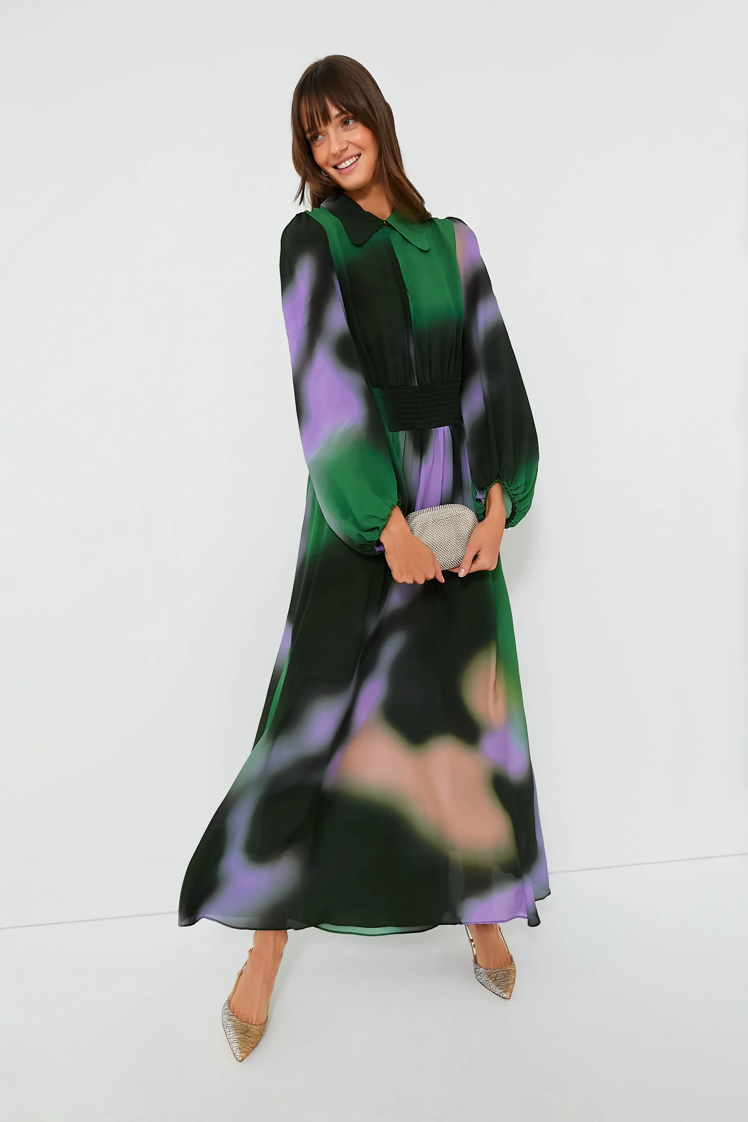 Green Fade Amber Dress