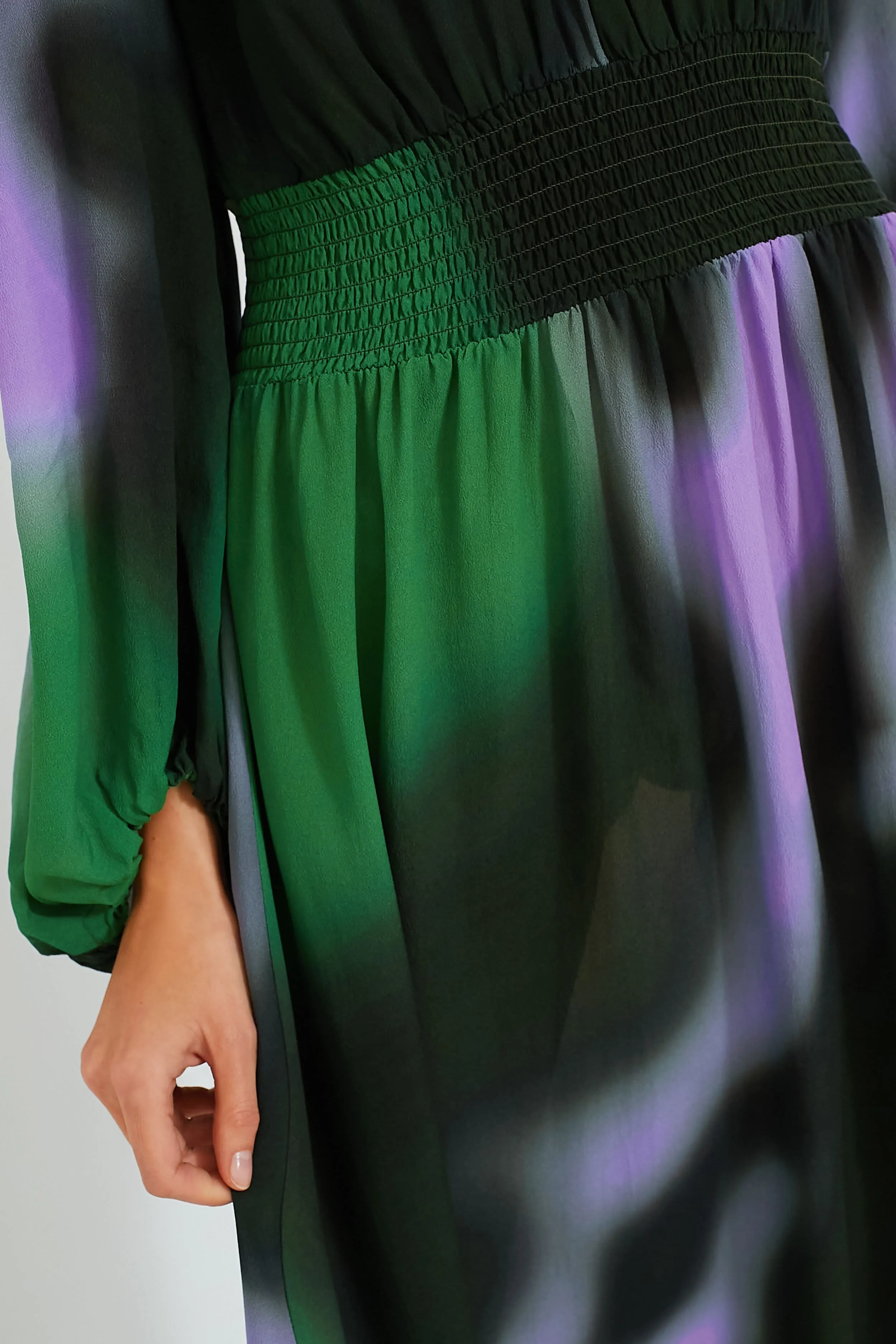 Green Fade Amber Dress
