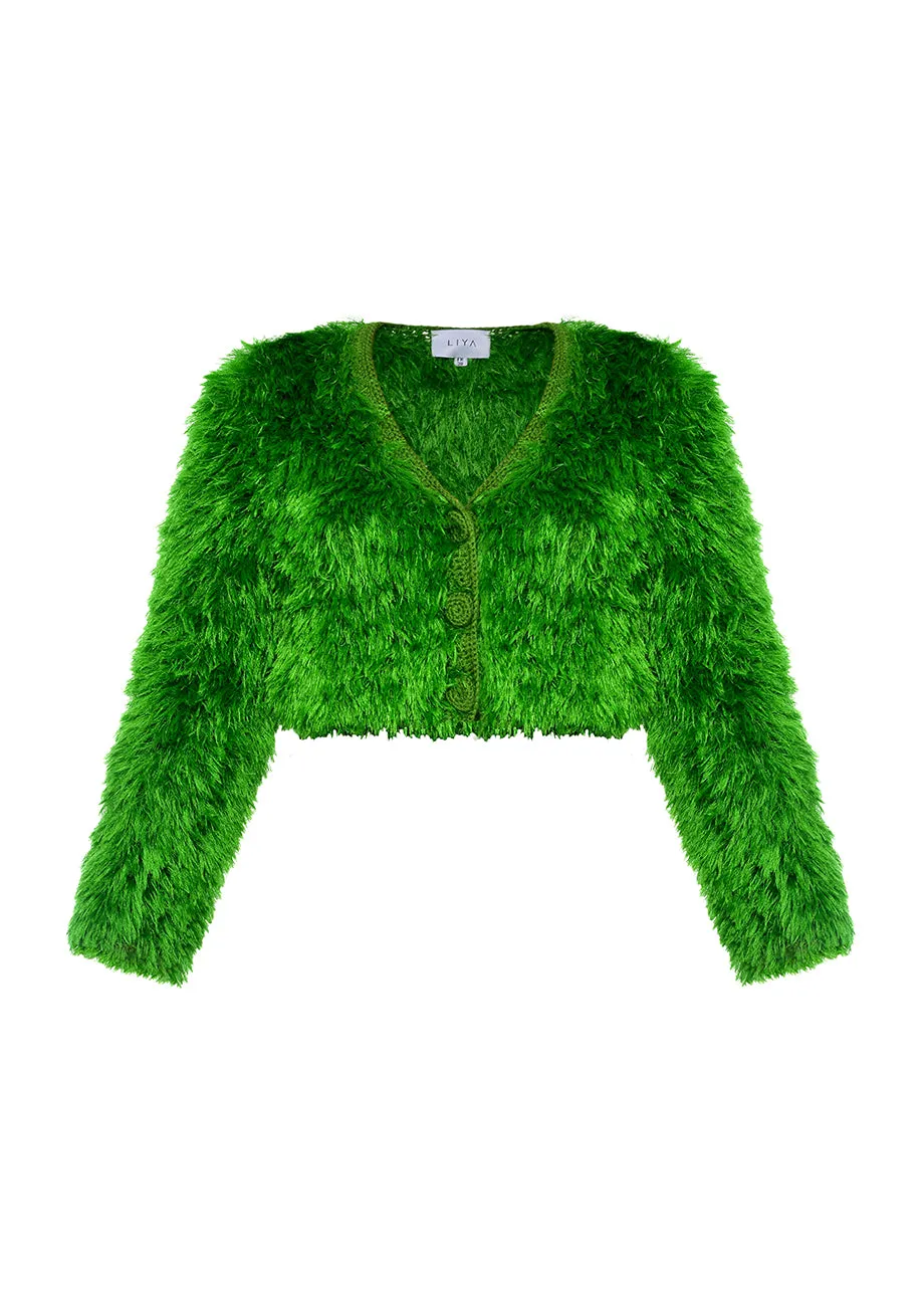 GREEN GRASS CARDIGAN