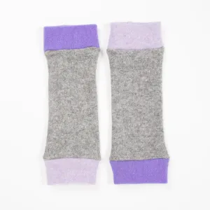 Grey & Purple Cashmere Wrist Warmer