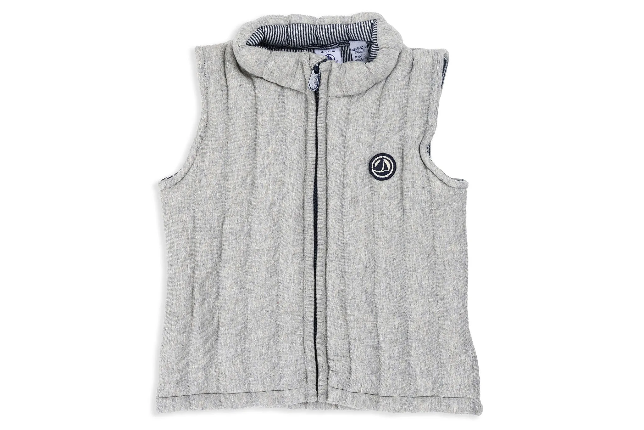 Grey Baby Quilted Vest