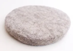 Grey Color Soft and Round Felt Small Cushion/Mat